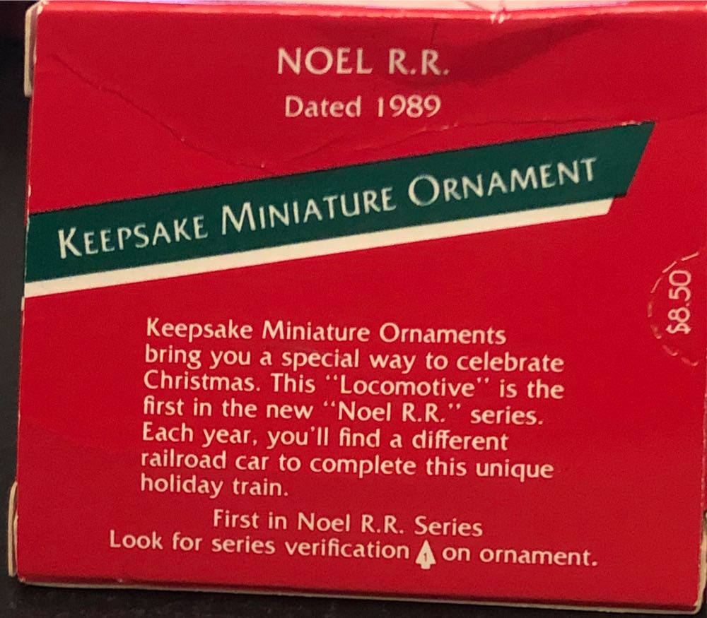 Locomotive - Noel R. R. Series Miniature (Keepsake Miniature) ornament collectible - Main Image 2