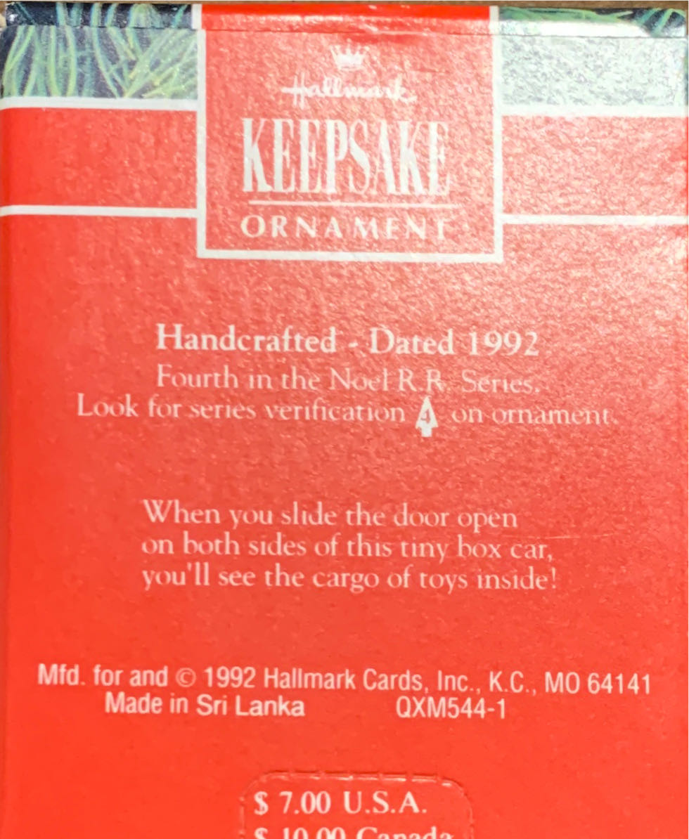 Noel RR - Noel R. R. Series Miniature (Keepsake Miniature) ornament collectible - Main Image 2