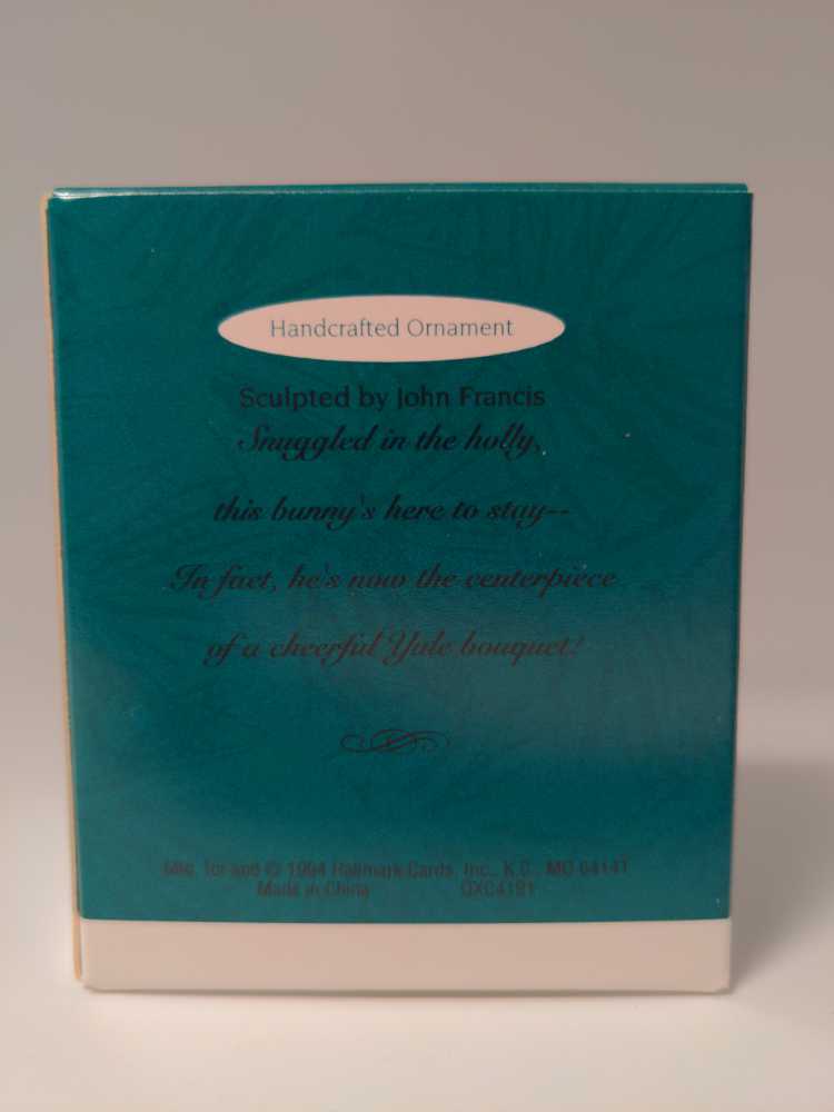 Holiday Bunny - Miniature Collector’s Club (Rabbits) ornament collectible - Main Image 4