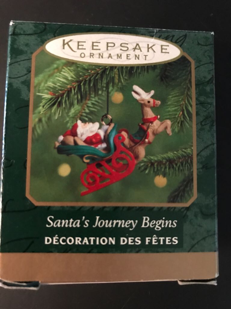 Santa’s Journey Begins  (Keepsake Miniature) ornament collectible - Main Image 1