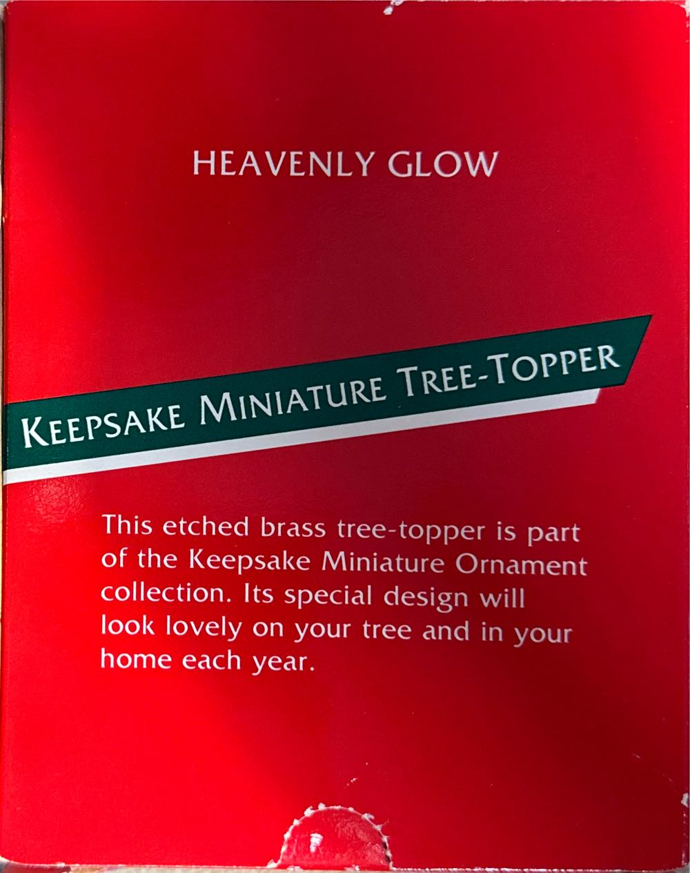 Heavenly Glow - Miniature (Keepsake Miniature Tree Topper) ornament collectible - Main Image 2