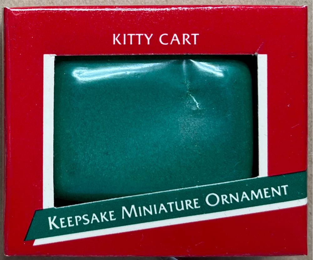 Miniature Kitty Cart  (Keepsake Miniature) ornament collectible - Main Image 2