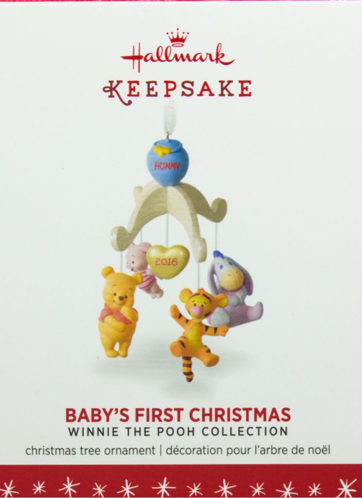 Winnie The Pooh 1st Christmas - Winnie the Pooh (Baby’s First Christmas) ornament collectible - Main Image 1