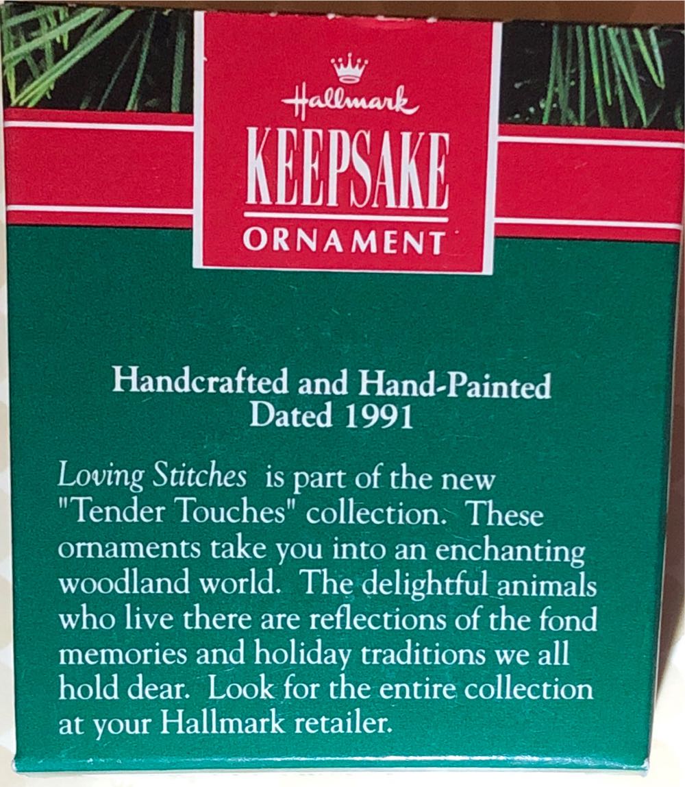 Loving Stitches - Tender Touches Collection (Mice, Sewing) ornament collectible - Main Image 2