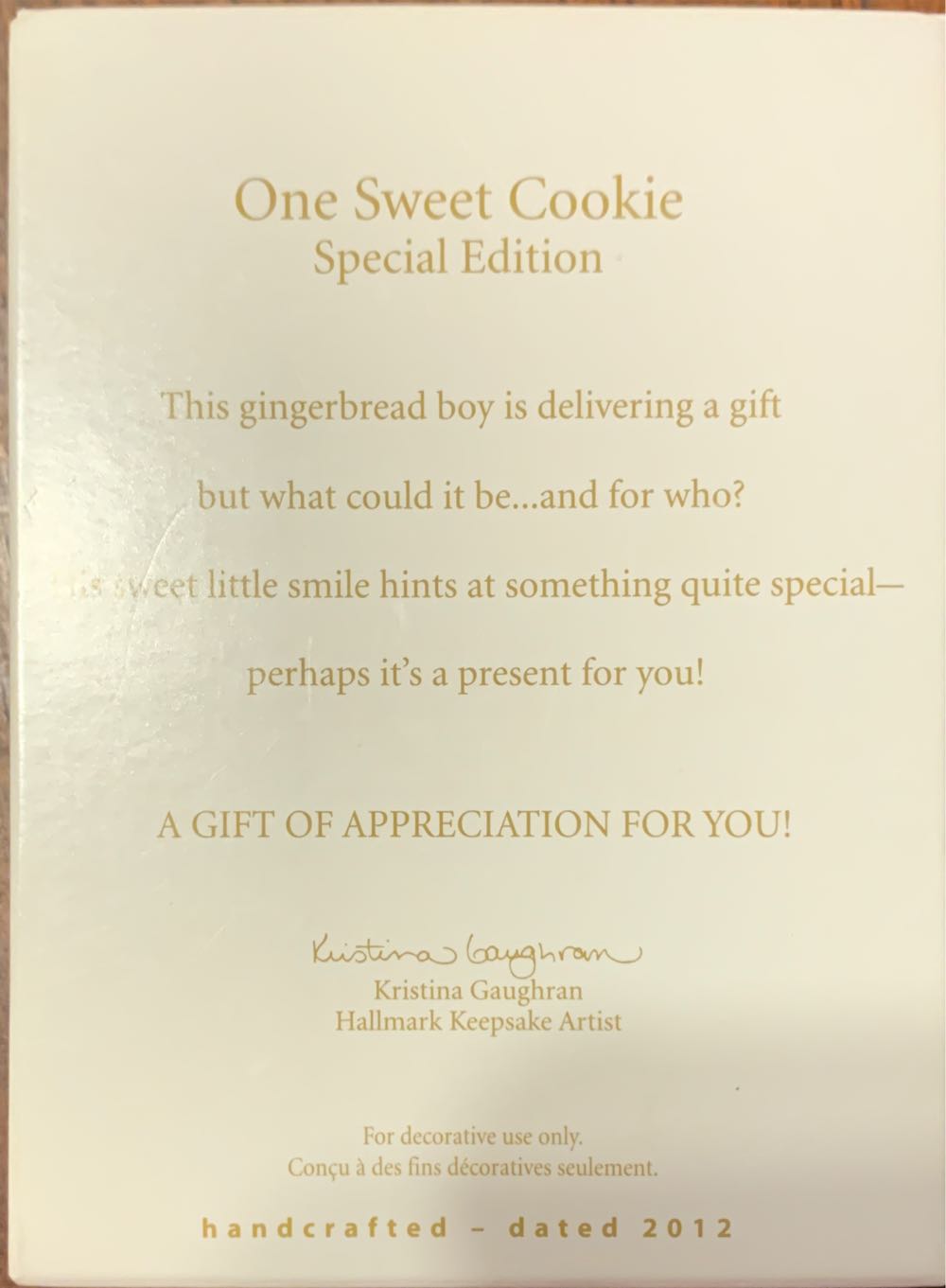 One Sweet Cookie - Hallmark KOC (Food Tree) ornament collectible - Main Image 2