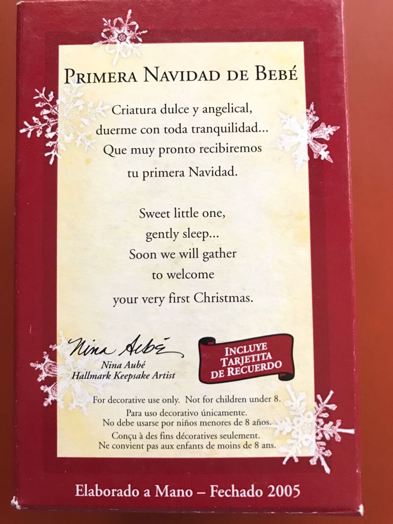 Primera Navidad De Bebe  ornament collectible - Main Image 2