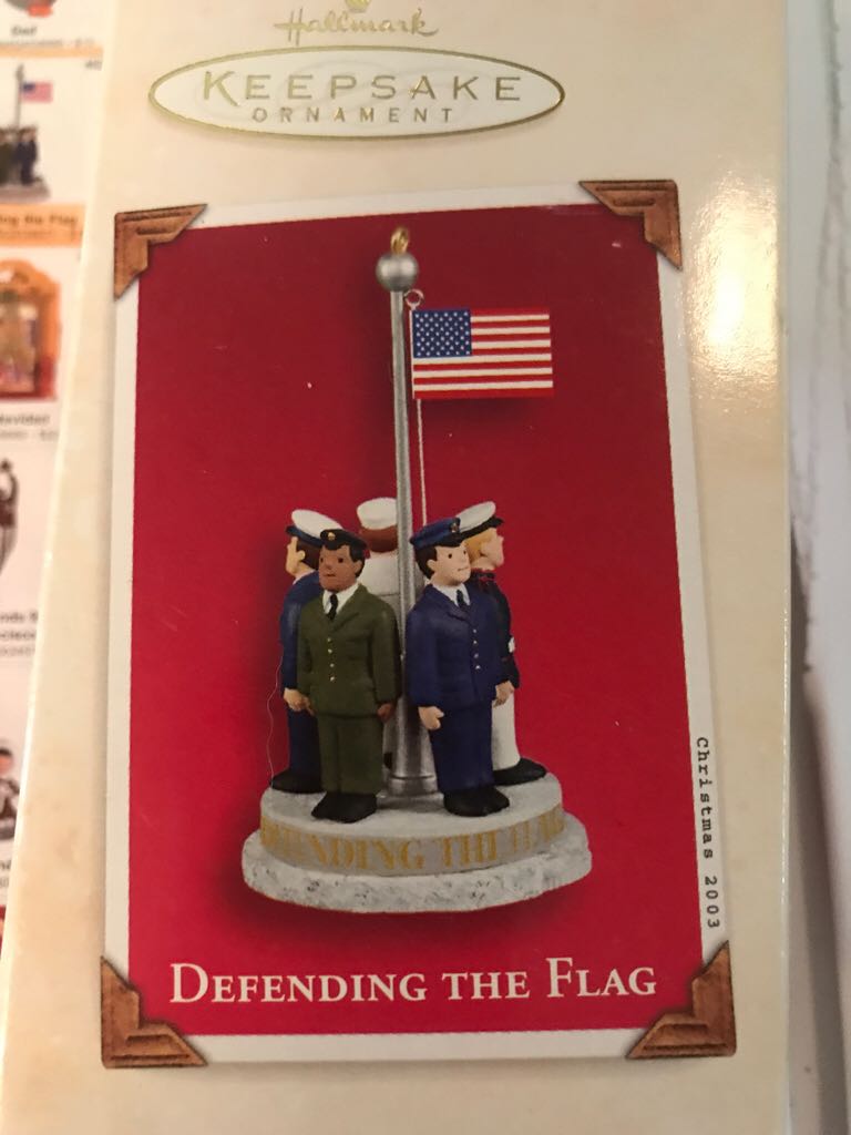 Defending The Flag 2003  (Patriotic) ornament collectible - Main Image 2