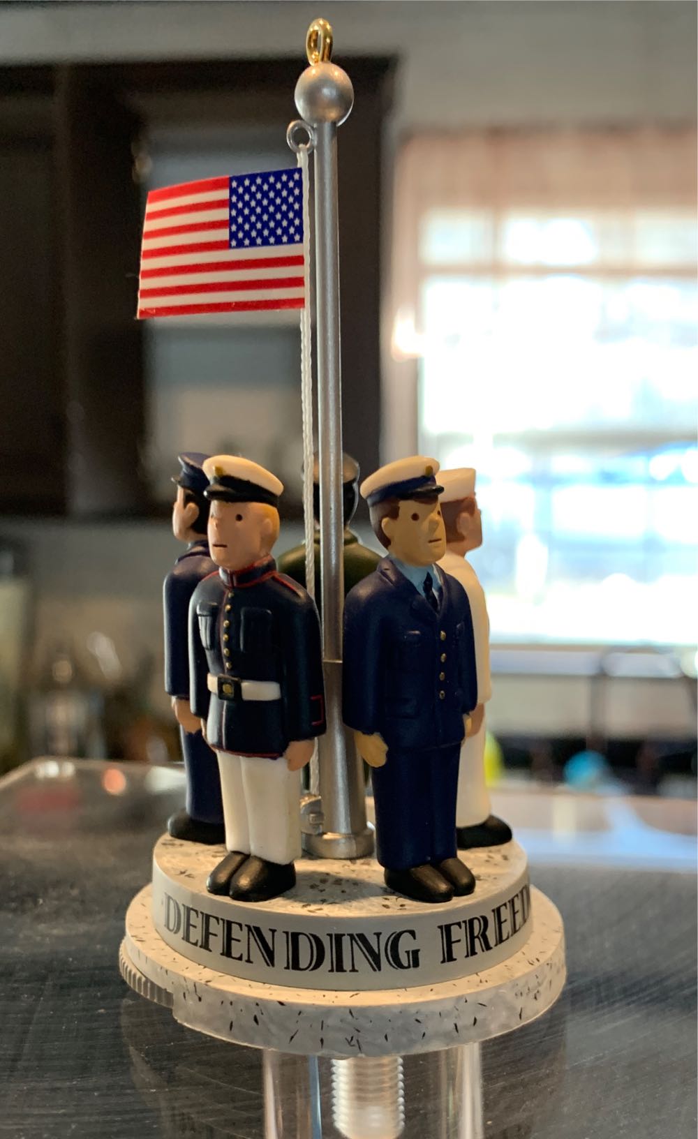 Defending The Flag 2003  (Patriotic) ornament collectible - Main Image 3