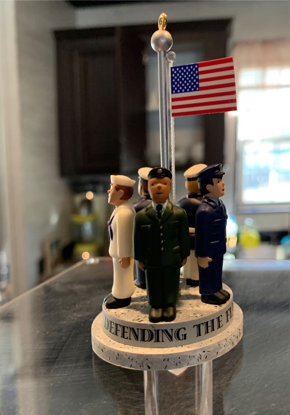 Defending The Flag 2003  (Patriotic) ornament collectible - Main Image 4