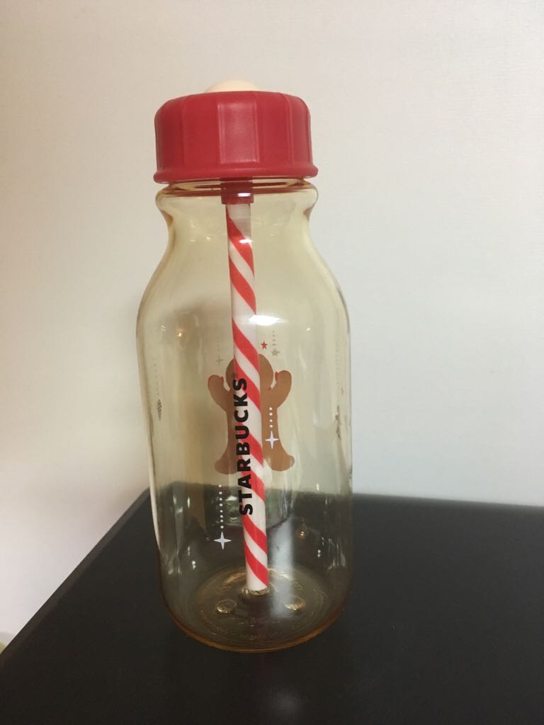 Ginger Boy Love Water Bottle - Christmas (Waterbottle) ornament collectible - Main Image 2