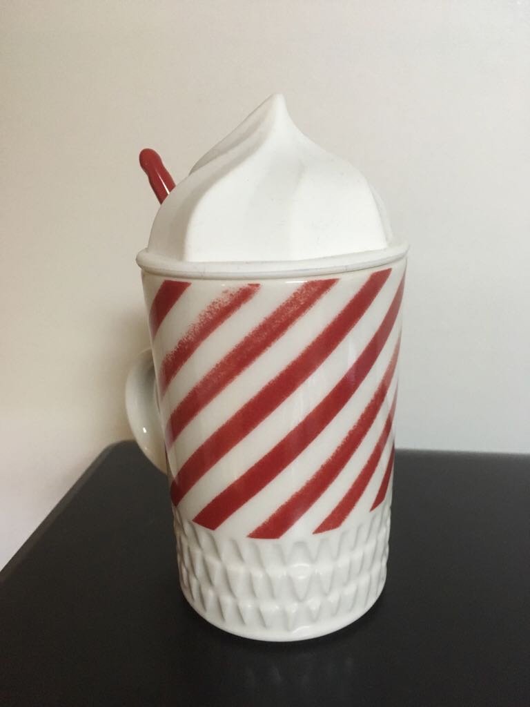 Whipping Cream Red Spoon Mug - Christmas (Mug) ornament collectible - Main Image 2
