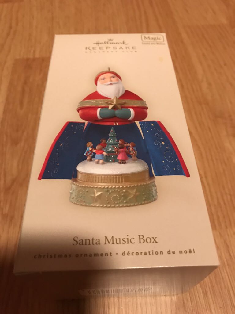 Santa Music Box  (Santa From Around The World) ornament collectible - Main Image 1