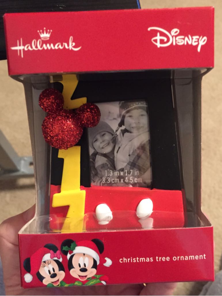 2017 Photo - Photo Ornament Holder (Disney Mickey Mouse) ornament collectible - Main Image 1