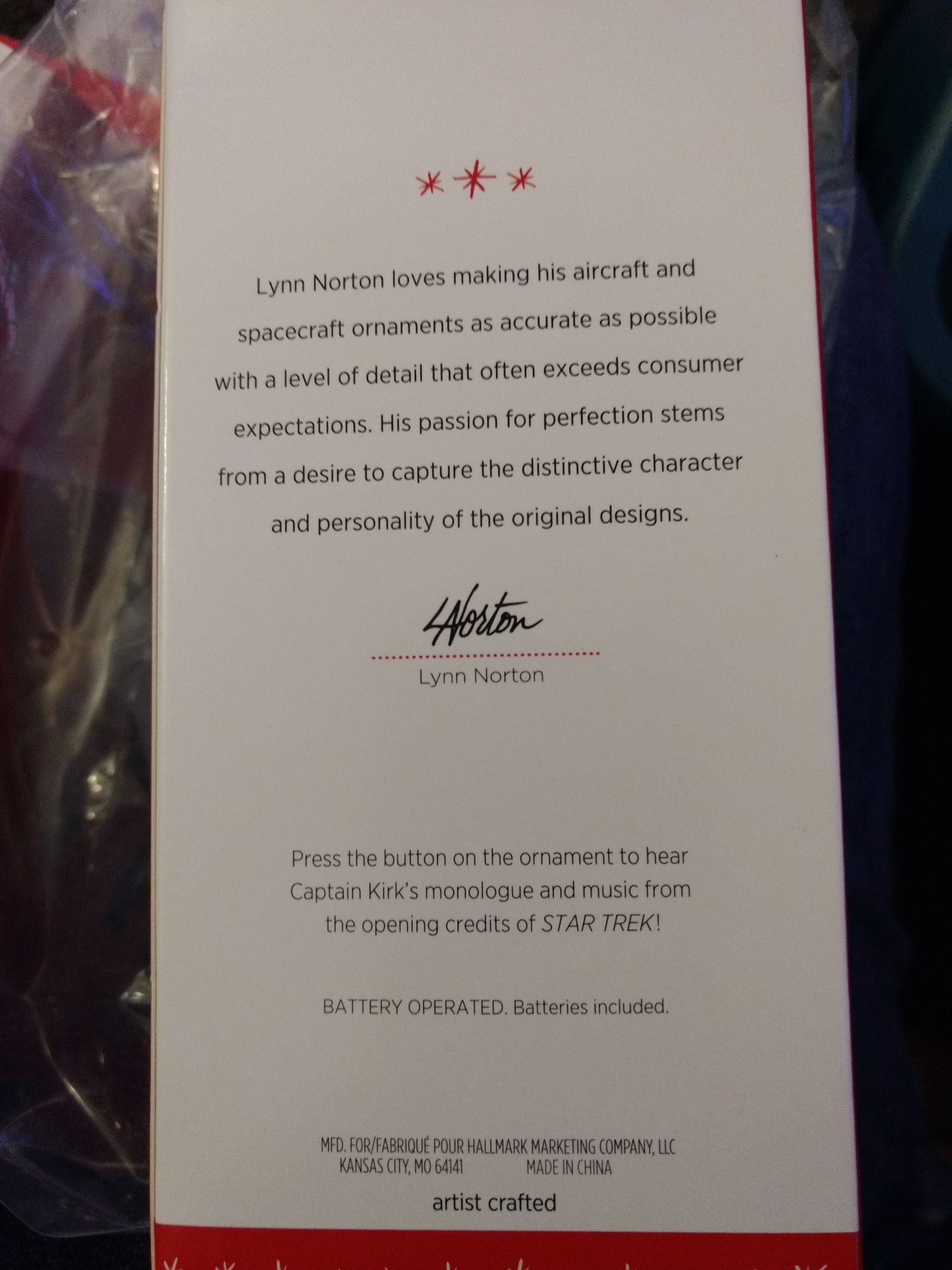 USS Enterprise 50th Anniversary - Movies (Star Trek) ornament collectible - Main Image 2