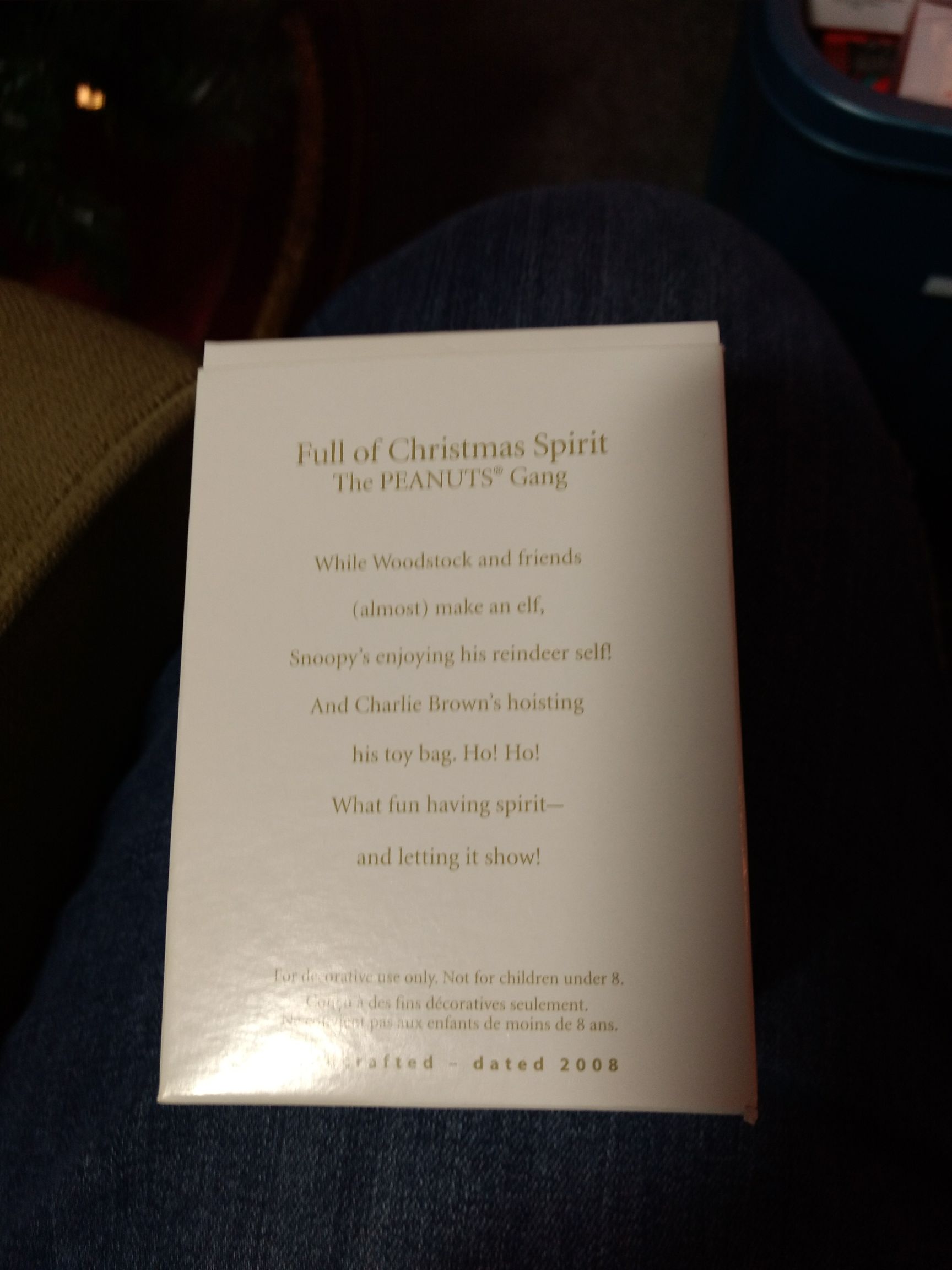 Full Of Christmas Spirit - Peanuts ornament collectible - Main Image 2