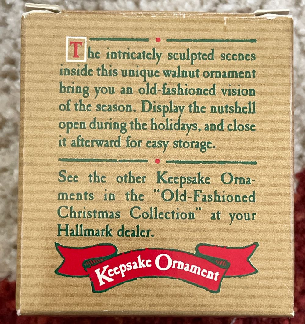In A Nutshell - 1987 - Old Fashioned Christmas Collection (Nutshell) ornament collectible - Main Image 3