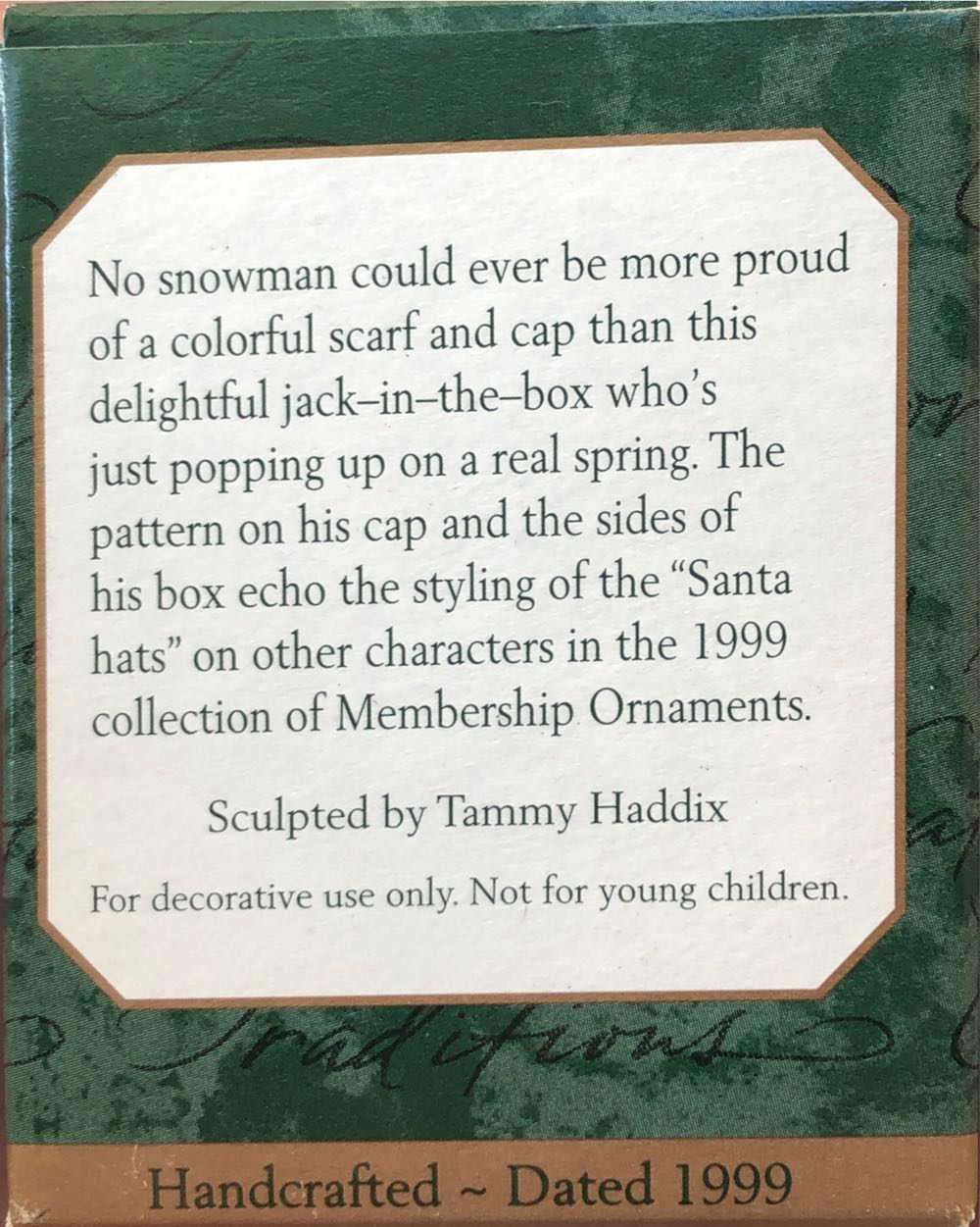 Miniature- Snowy Surprise  (Keepsake Ornament Collector’s Club) ornament collectible - Main Image 2