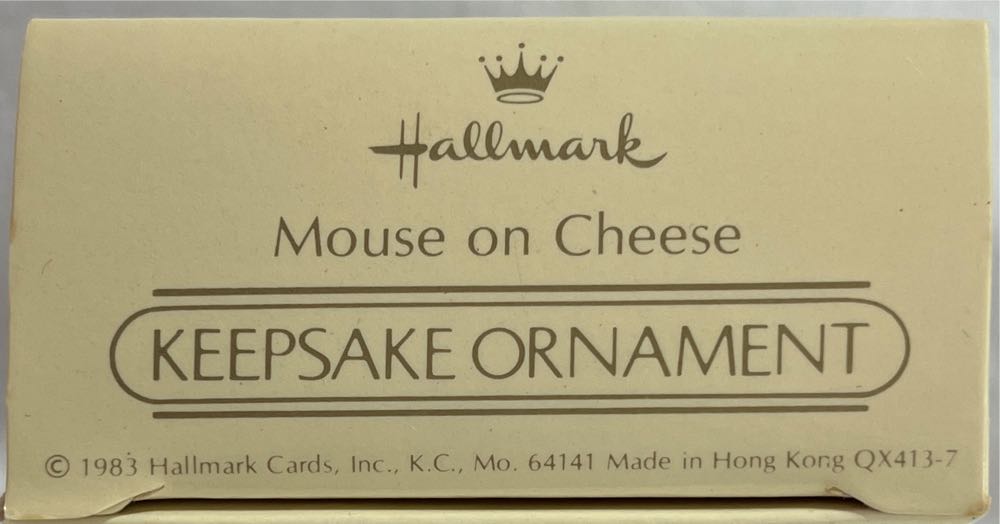 Mouse On Cheese  (Keepsake Ornament) ornament collectible - Main Image 2
