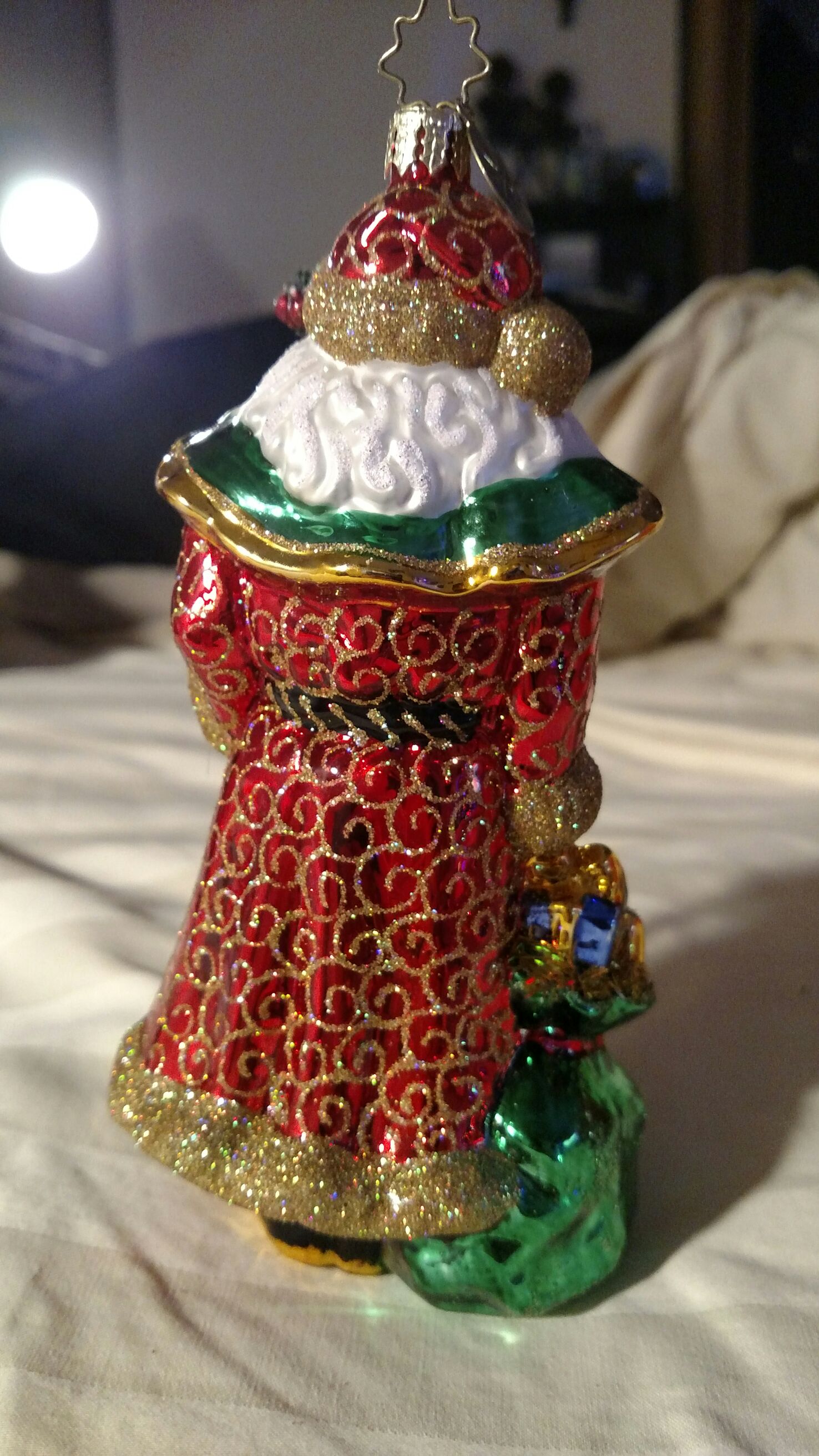 Santa With Bag  (Santa) ornament collectible - Main Image 2