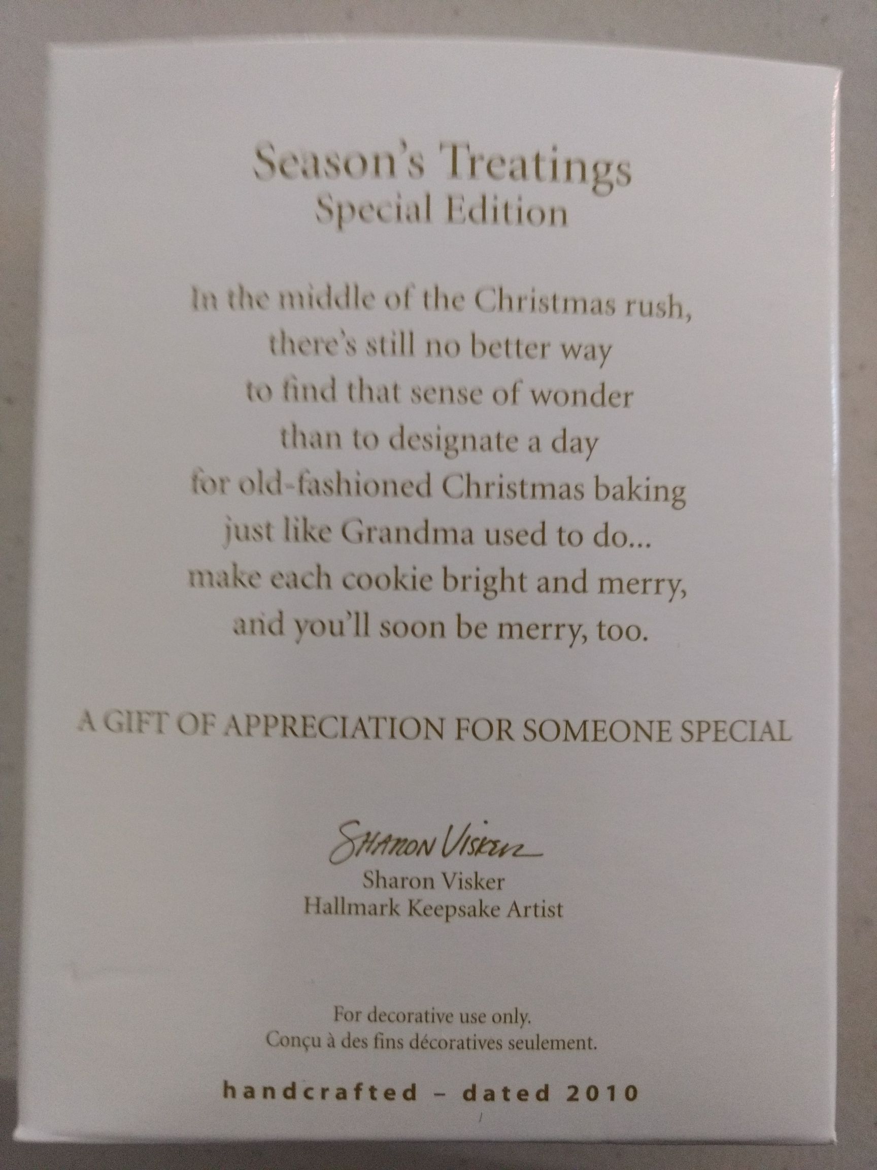 #2 Season’s Treatings SE RP - Season’s Treatings (Sweets) ornament collectible - Main Image 2