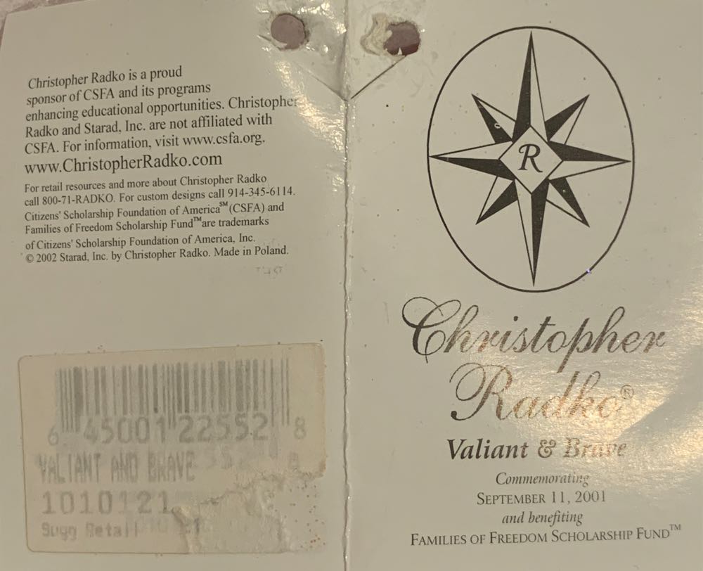 Valiant And Brave  (Patriotic) ornament collectible - Main Image 4