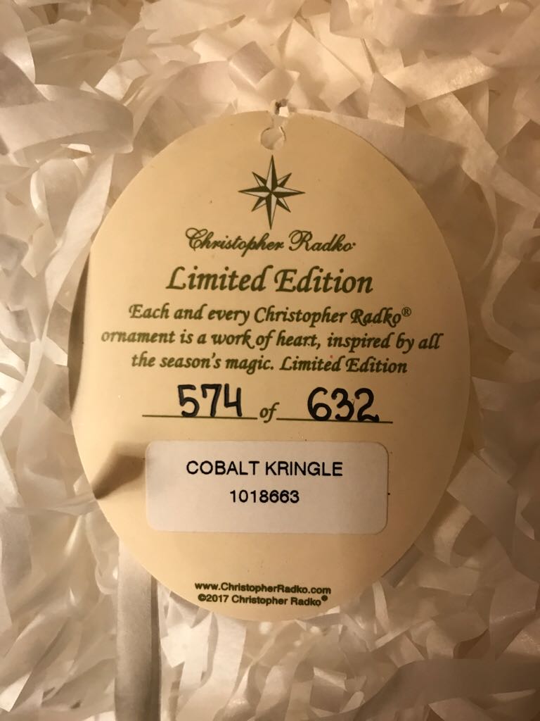 Cobalt Kringle  ornament collectible - Main Image 2