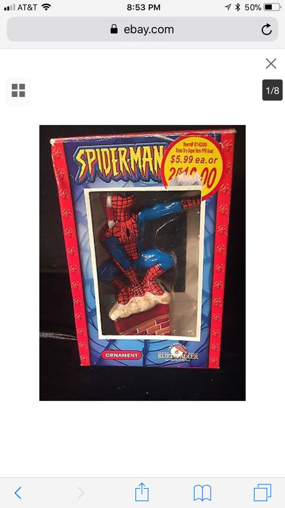 Spider-Man Santa On Chimney - Kurt S. Adler Inc. (Spider-Man) ornament collectible - Main Image 2