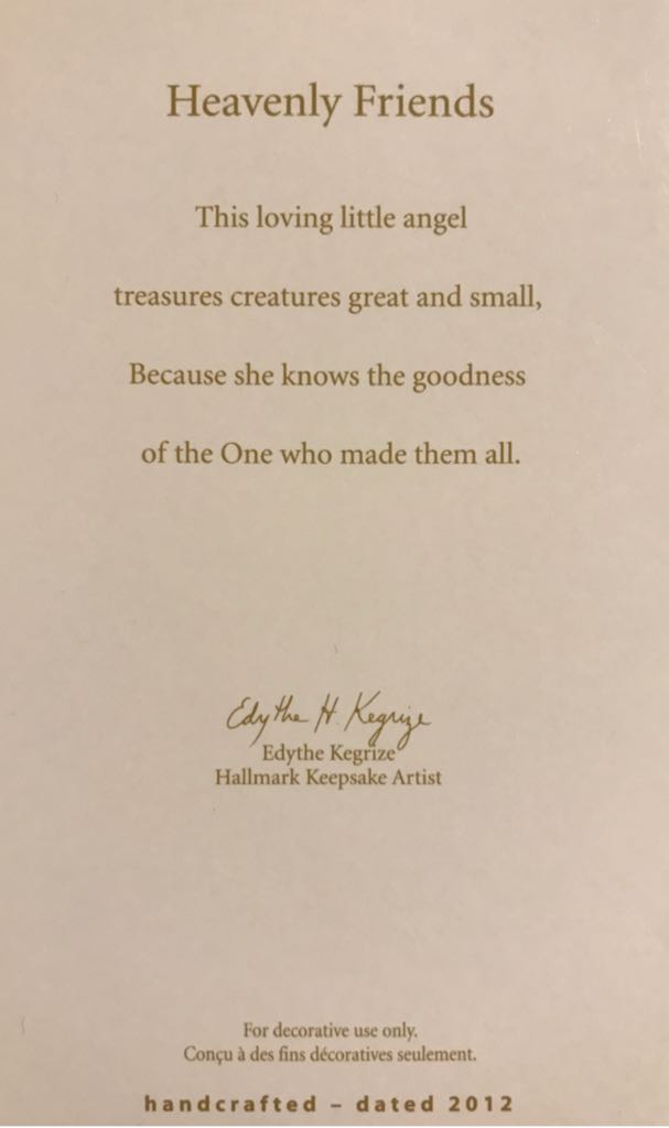 Heavenly Friends  (Angel) ornament collectible - Main Image 2