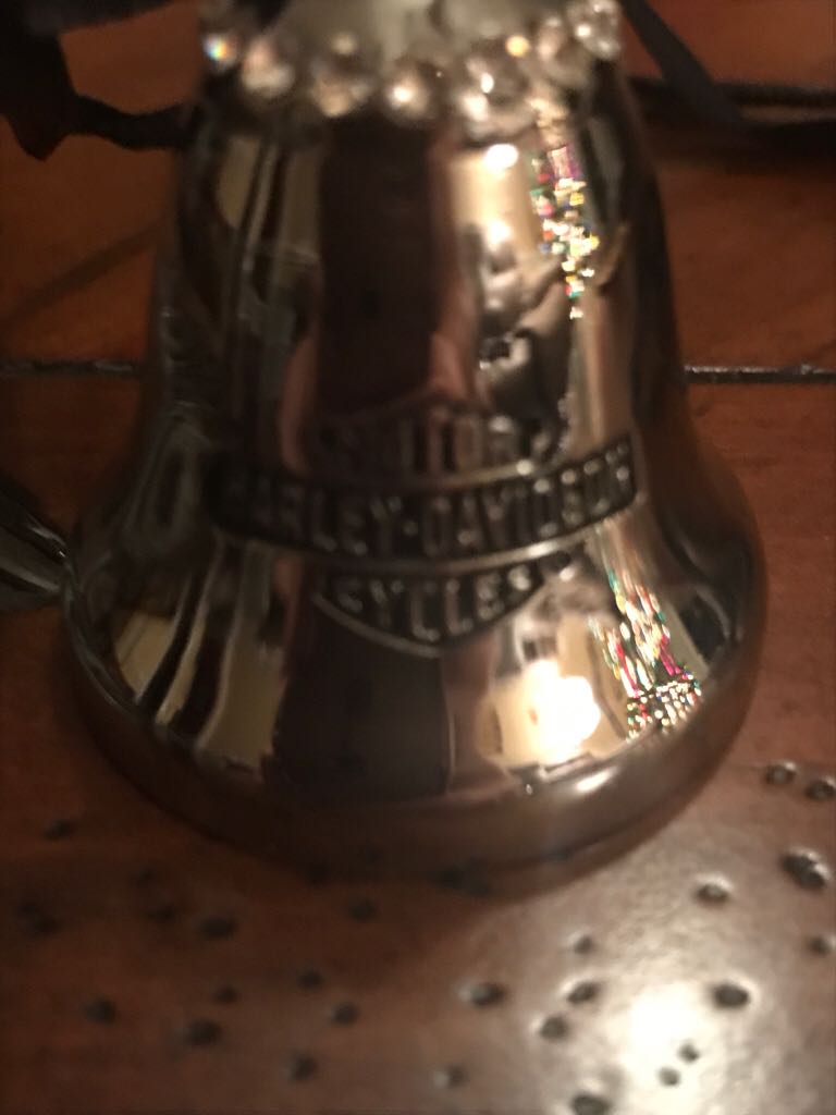 Harley Davidson Silver Bell  (HD-SEC) ornament collectible - Main Image 1