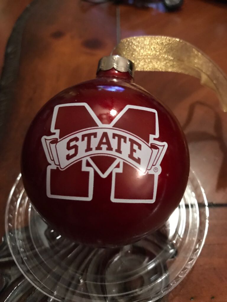 Mississippi State Red Ball  (HD-SEC) ornament collectible - Main Image 1