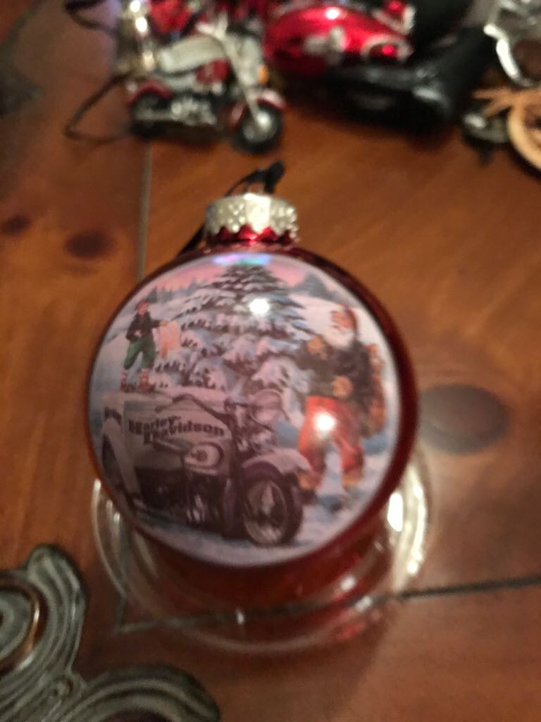 Harley Davidson Red Ball  (HD-SEC) ornament collectible - Main Image 2
