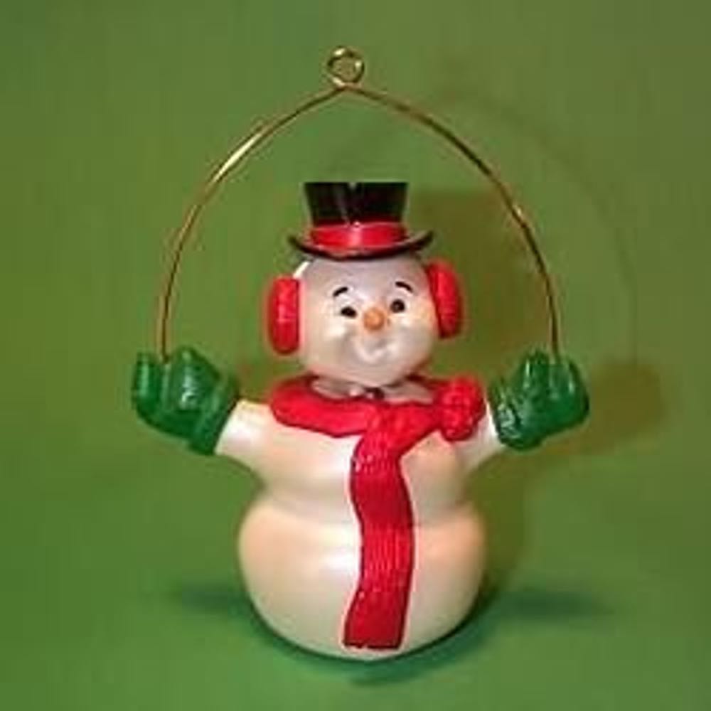 Wiggly Snowman (KOC Club) - Bobblehead (Snowman) ornament collectible - Main Image 3