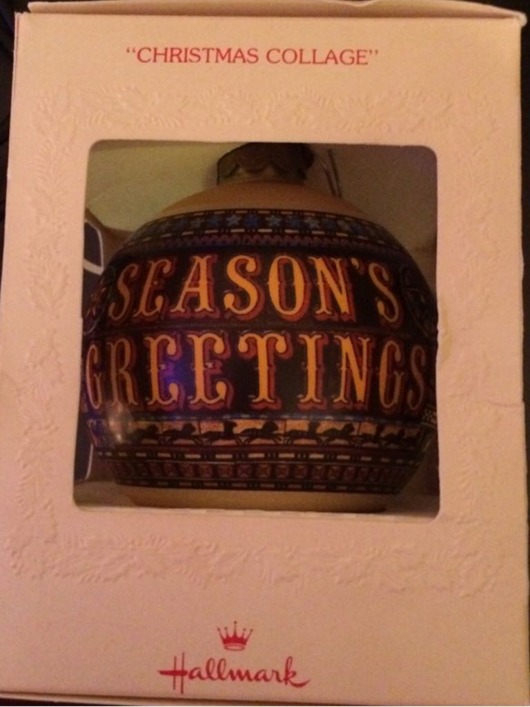 Christmas Collage - Tree Trimmer Collection (Glass Ball) ornament collectible - Main Image 2