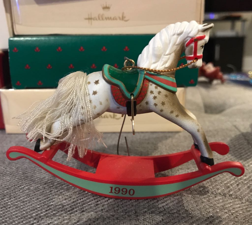 Rocking Horse 1990 10th In Series - Rocking Horse Series (Rocking Horse Collector’s Series) ornament collectible - Main Image 1