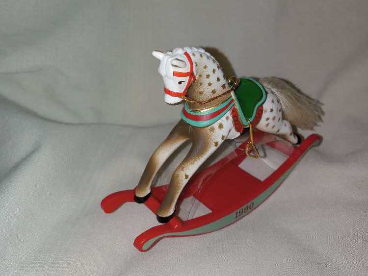 Rocking Horse 1990 10th In Series - Rocking Horse Series (Rocking Horse Collector’s Series) ornament collectible - Main Image 2