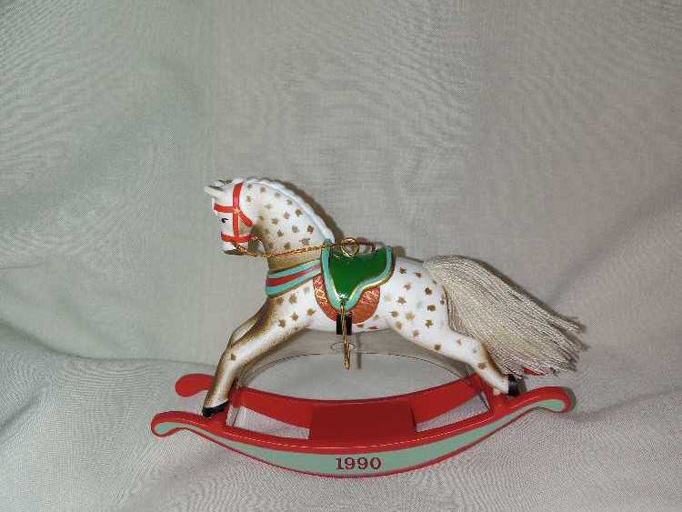 Rocking Horse 1990 10th In Series - Rocking Horse Series (Rocking Horse Collector’s Series) ornament collectible - Main Image 3