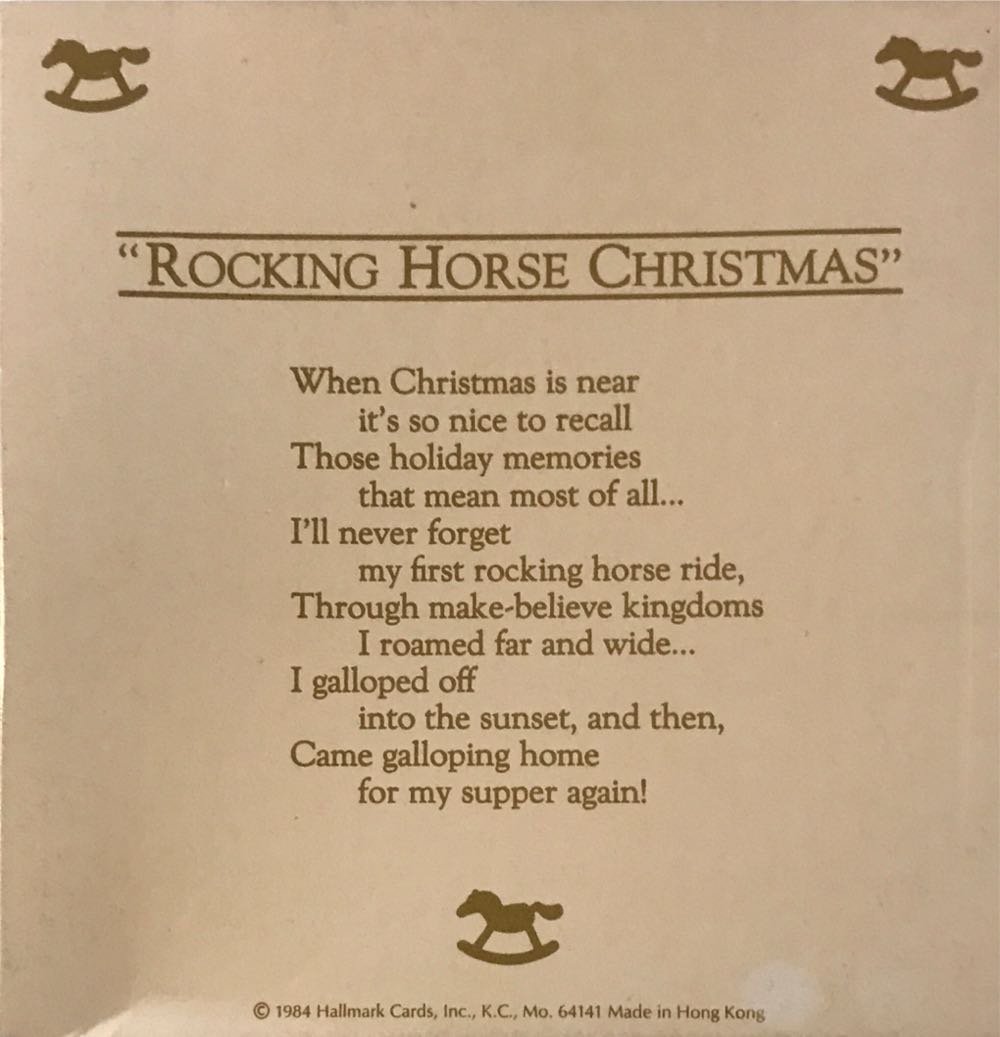 Rocking Horse #4 (1984) - Rocking Horse Series (Collector’s Series) ornament collectible - Main Image 2