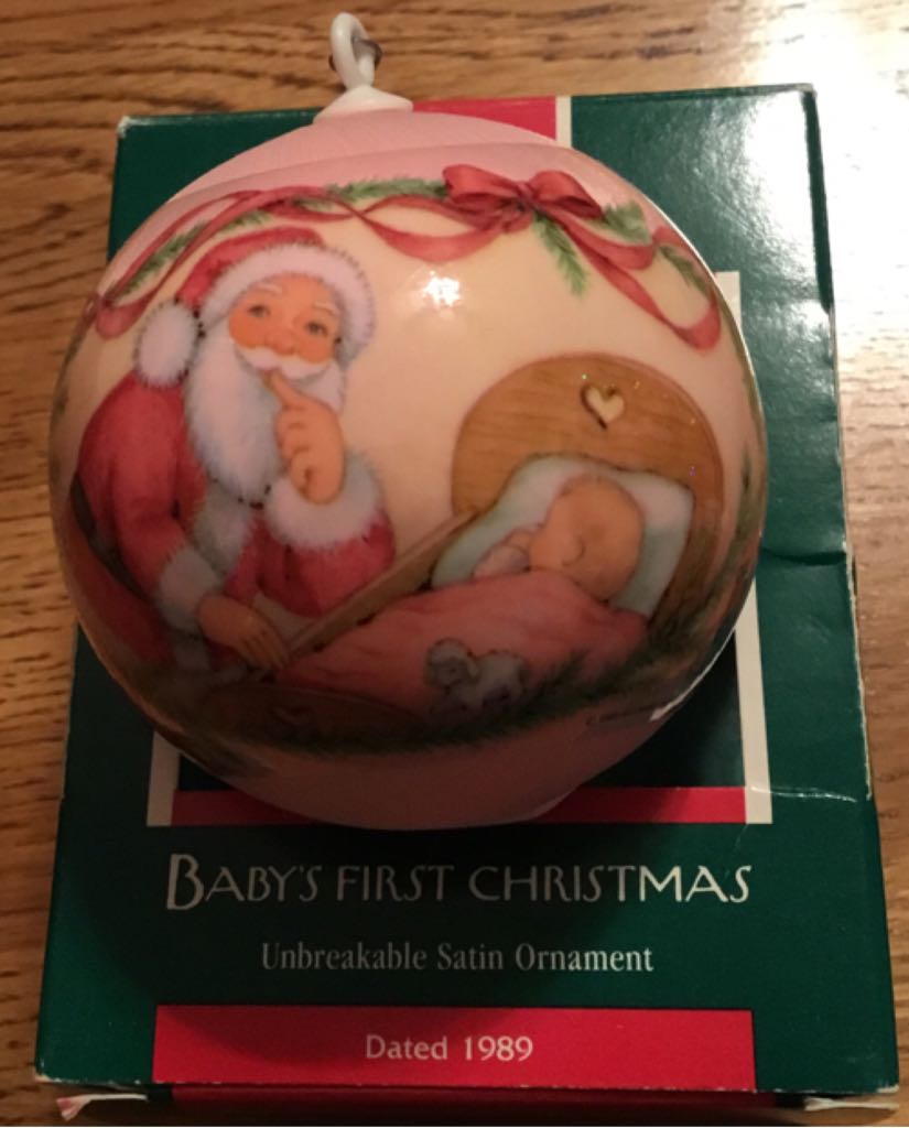 Baby Girl First Christmas  ornament collectible - Main Image 2