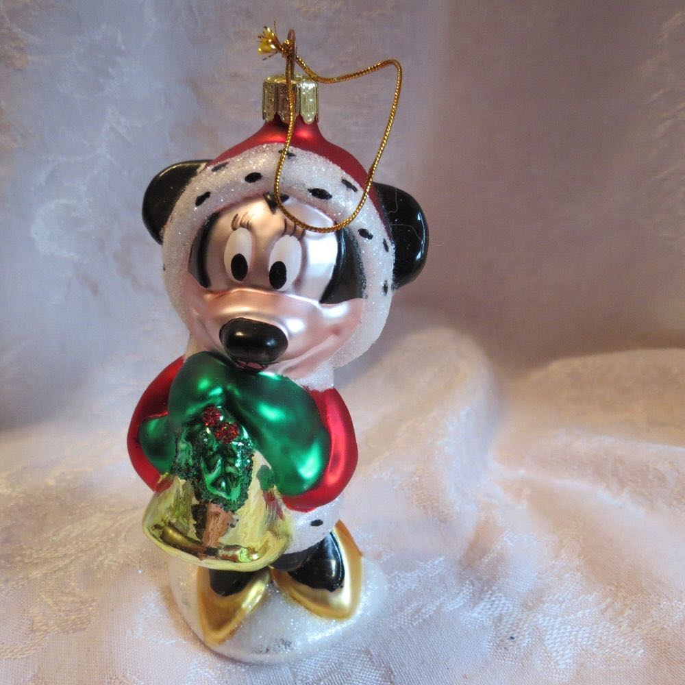 Blown Glass Mickey And Minnie  ornament collectible - Main Image 2