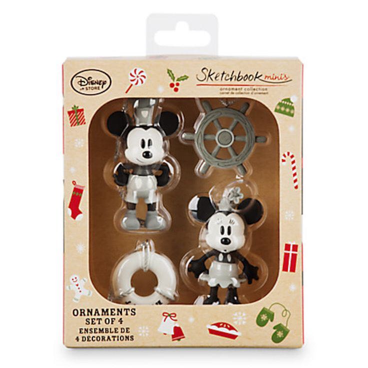 Steamboat Willie Set Of 4  (Sketchbook Ornament Collection) ornament collectible - Main Image 2