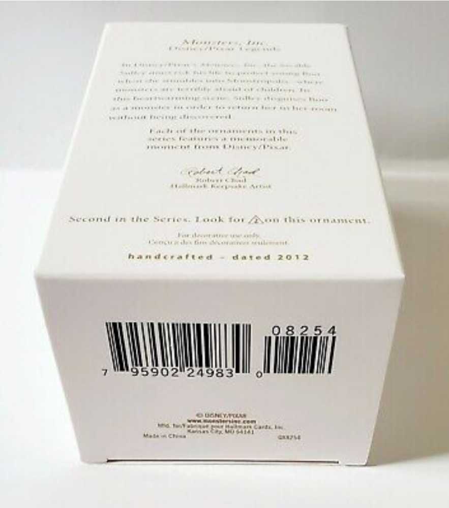 Monsters Inc Sully 2012 Hallmark Disney/Pixar Legends   ornament collectible - Main Image 4