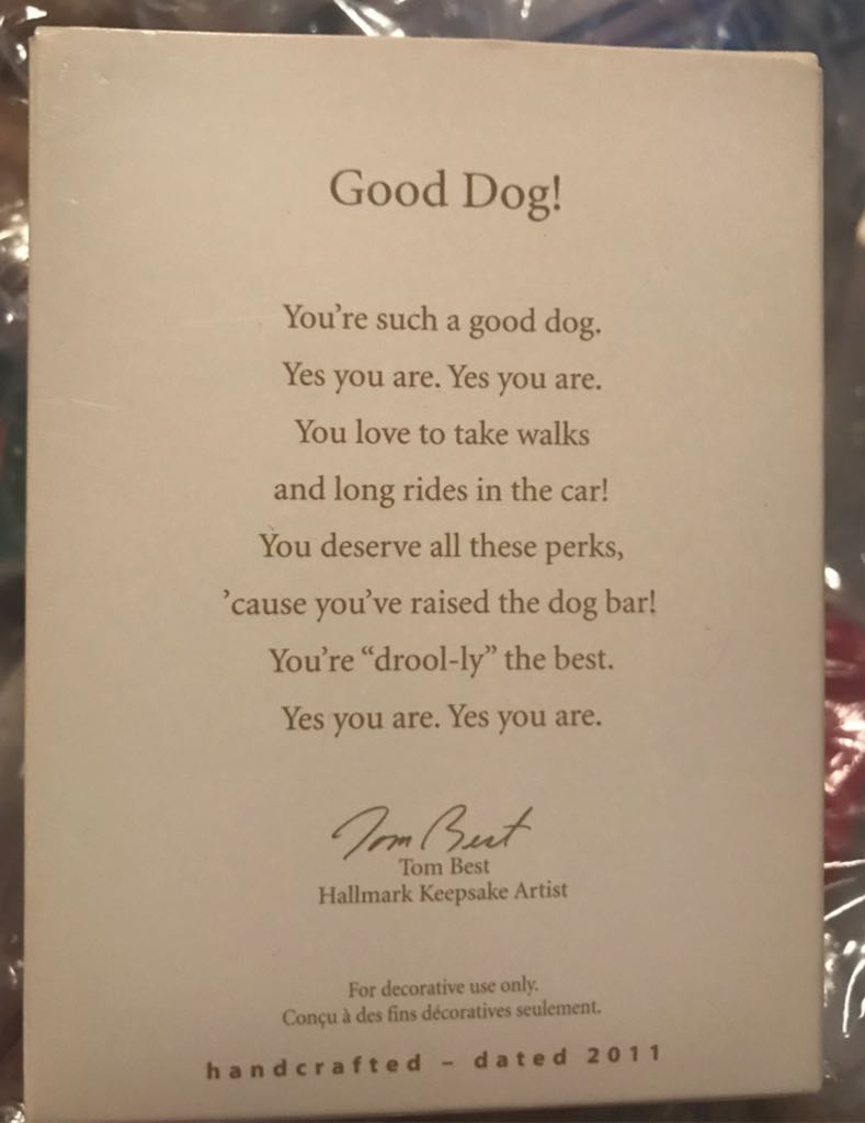 Good Dog - 2011 - Pet Frame (Photo Holder) ornament collectible - Main Image 2