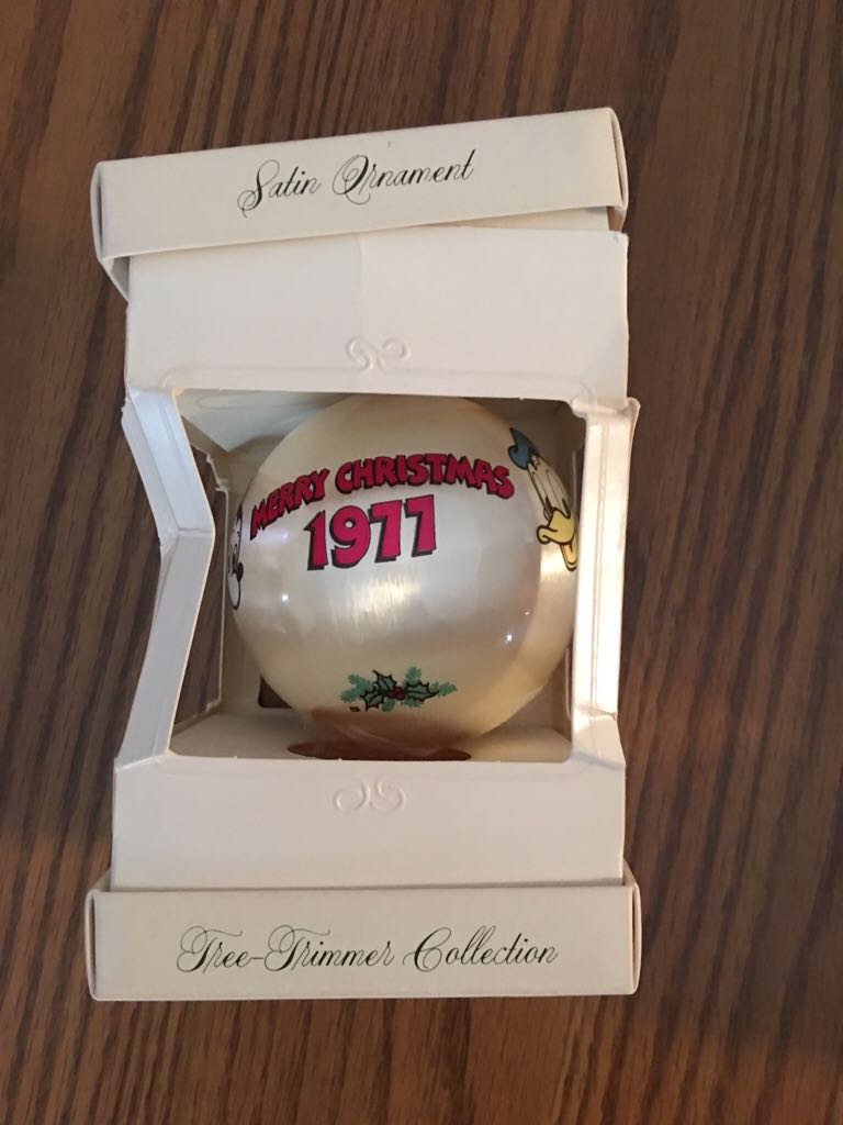 1977 Disney Satin Ball  ornament collectible - Main Image 2