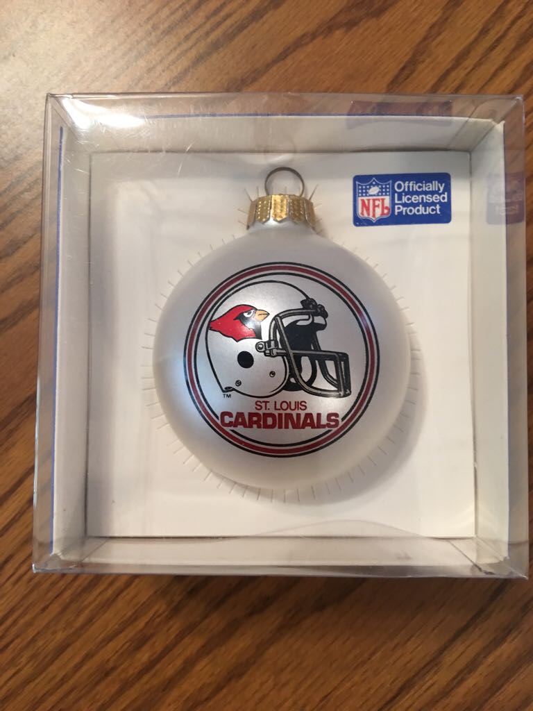 St. Louis Cardinal Football - Glass Ball  ornament collectible - Main Image 1