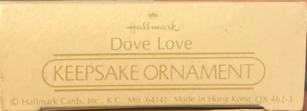 Dove Love - Keepsake Ornament (Dove, Heart, Love) ornament collectible - Main Image 4