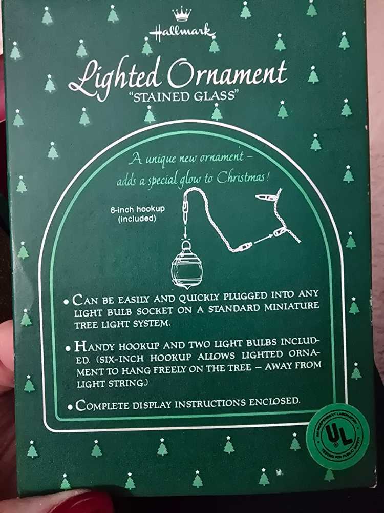 Stained Glass - Lighted Ornament ornament collectible - Main Image 2