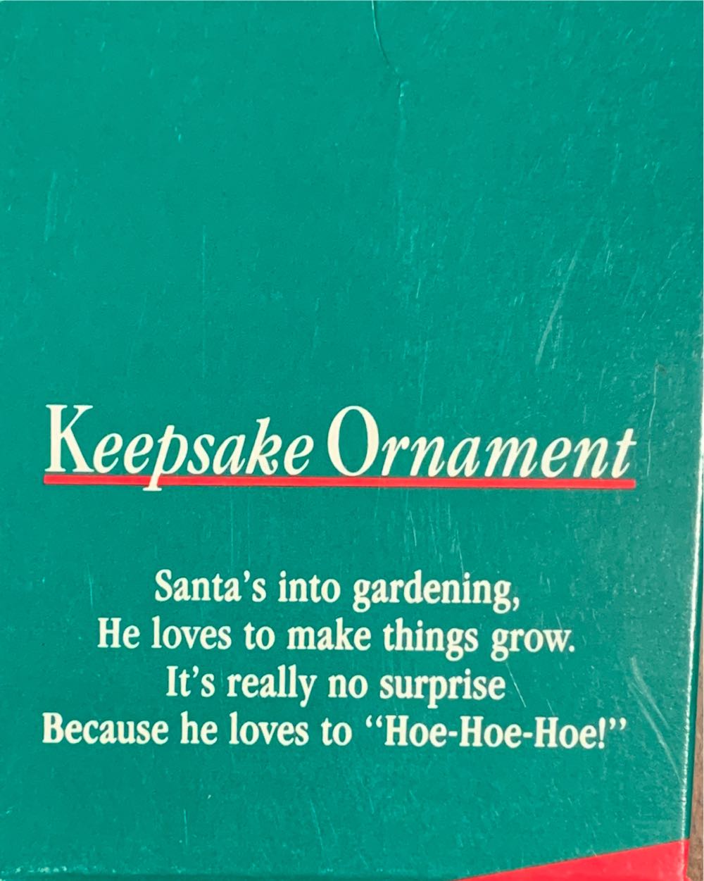 Santa Hoe-Hoe-Hoe! - Miniature (Santa) ornament collectible - Main Image 2