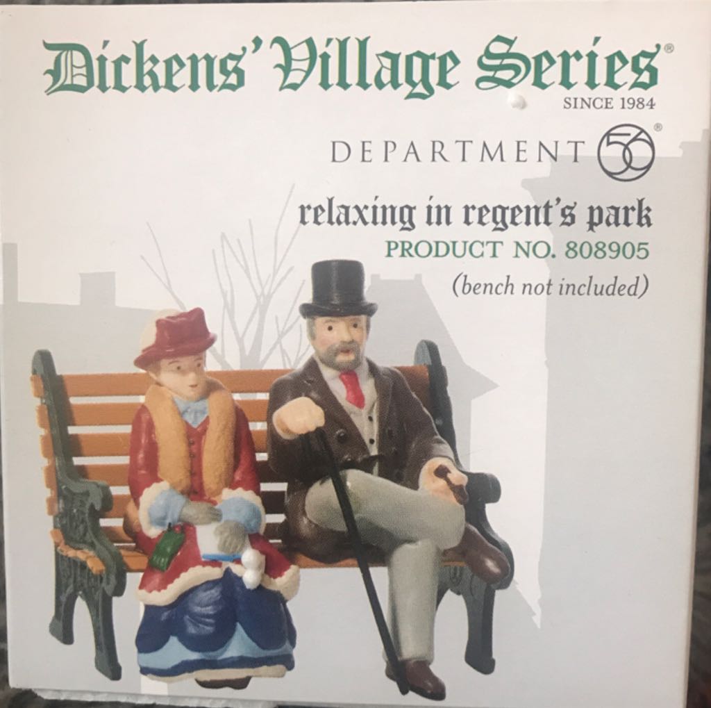 Relaxing In Regent’s Park - Dickens’ Village (Dickens Village Series) ornament collectible - Main Image 2