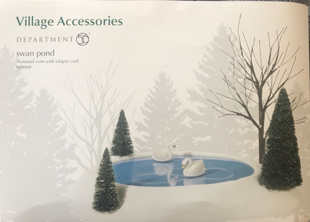 Swan Pond - Dickens’ Village (Dickens Village Series) ornament collectible - Main Image 2