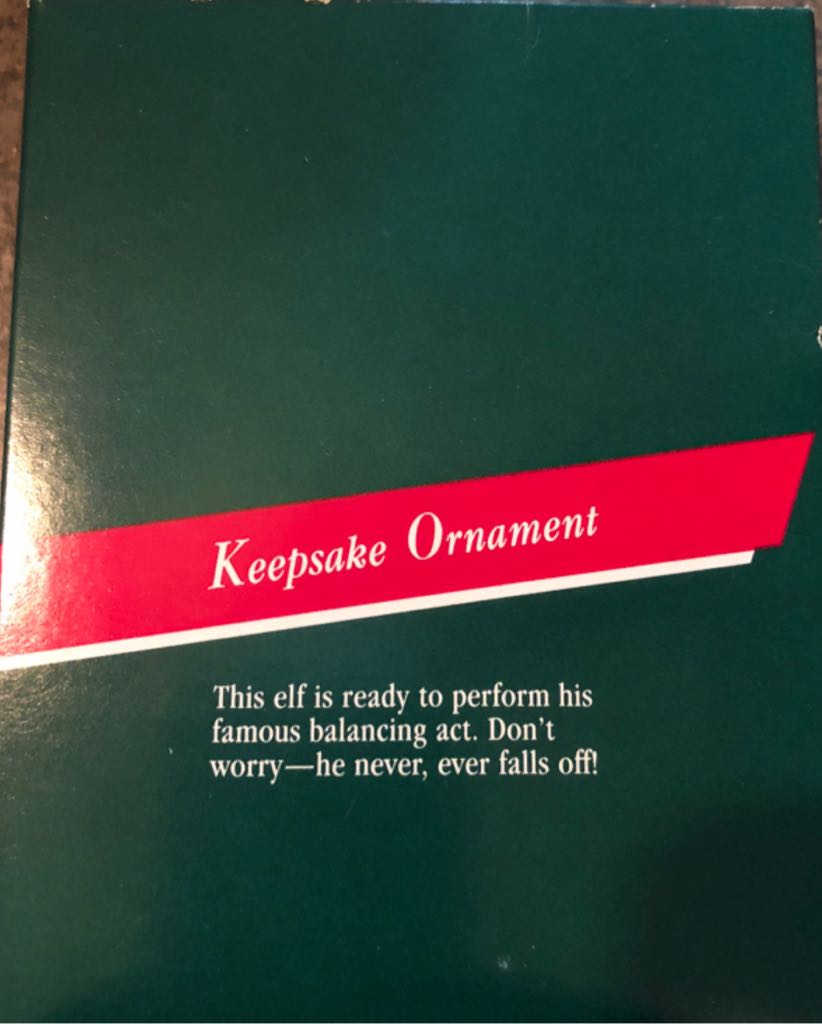 Balancing Elf  ornament collectible - Main Image 2